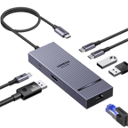 UGREEN Revodok Pro 1071 USB - C Hub (7 - in - 1, DP 4K@60Hz, 10Gbps) - Hub