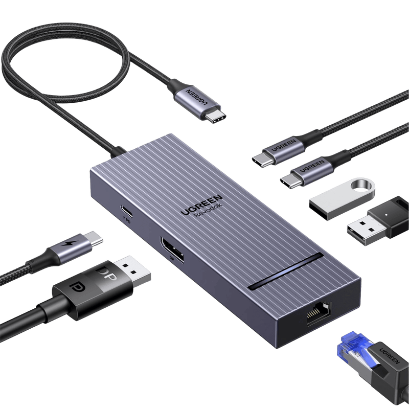 UGREEN Revodok Pro 1071 USB-C Hub (7-in-1, DP 4K@60Hz, 10Gbps)
