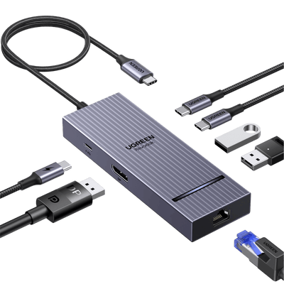 UGREEN Revodok Pro 1071 USB-C Hub (7-in-1, DP 4K@60Hz, 10Gbps)