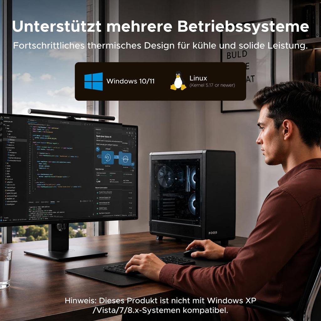 UGREEN PCIe Netzwerkkarte 5Gbps Netzwerkkarte PC