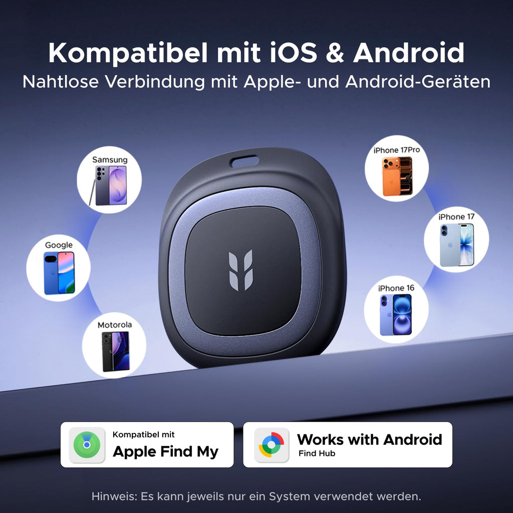UGREEN FineTrack Duo 2 GPS Tracker für iOS & Android mit USB C Laden