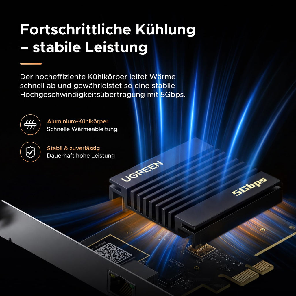 UGREEN PCIe Netzwerkkarte 5Gbps Netzwerkkarte PC