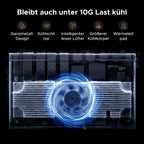 UGREEN LAN Switch mit 4X 10G RJ45+4X 10G SFP+, 10G Netzwerk Switch
