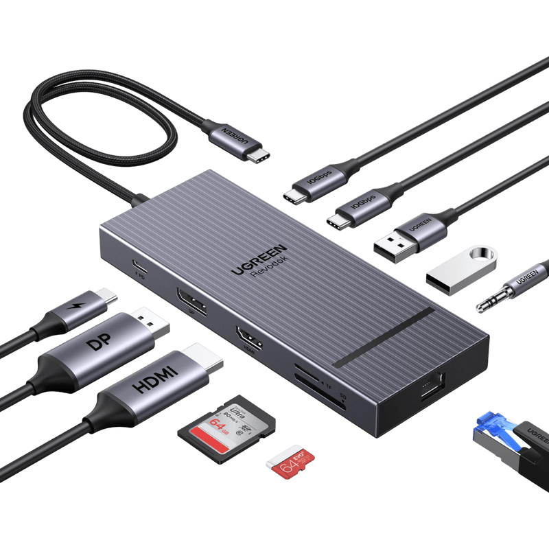 UGREEN Revodok Pro Dockingstation (11-in-1, 10Gbps, 100W)