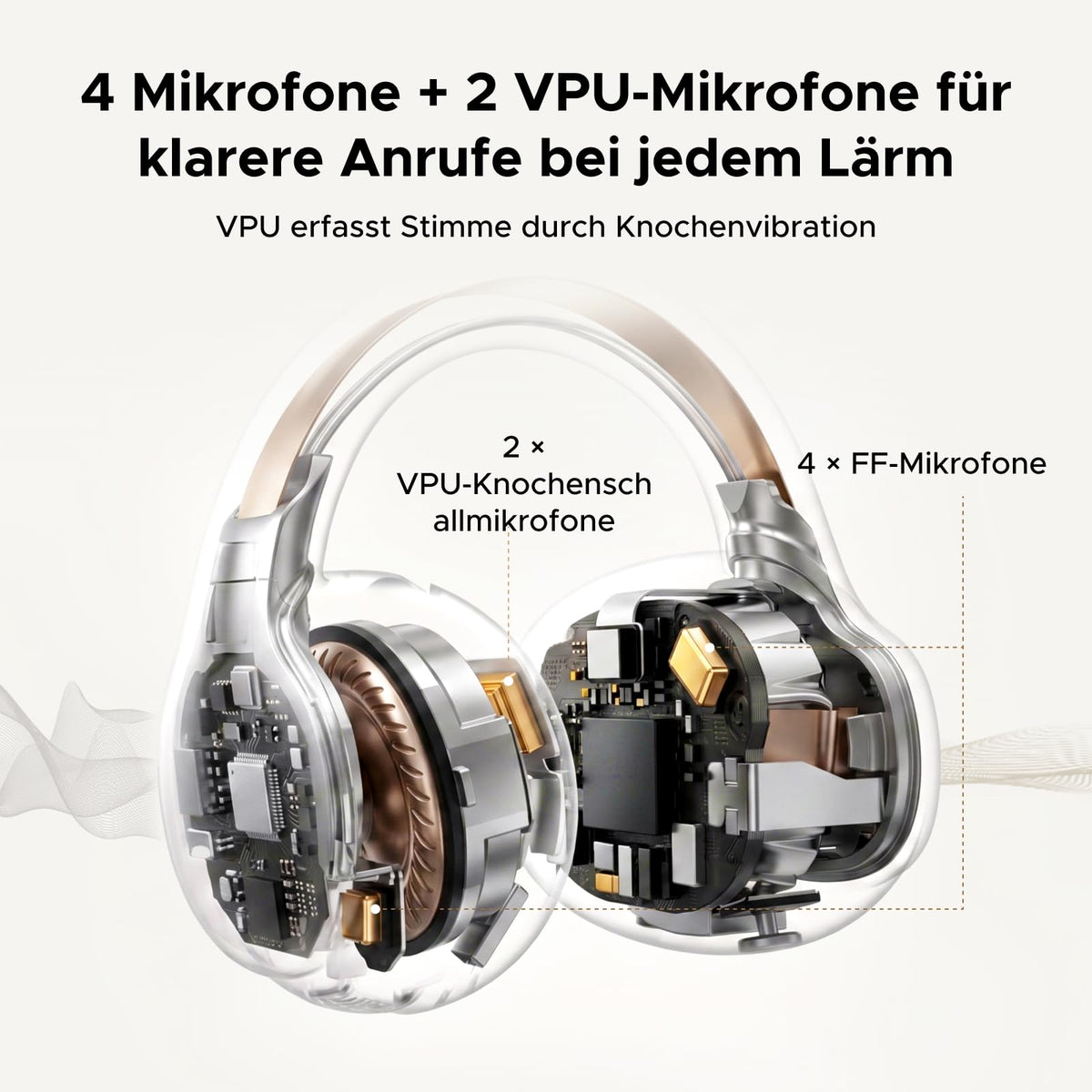 UGREEN ClipBuds Pro 2 Open-Ear Bluetooth Kopfhörer mit KI-Übersetzung