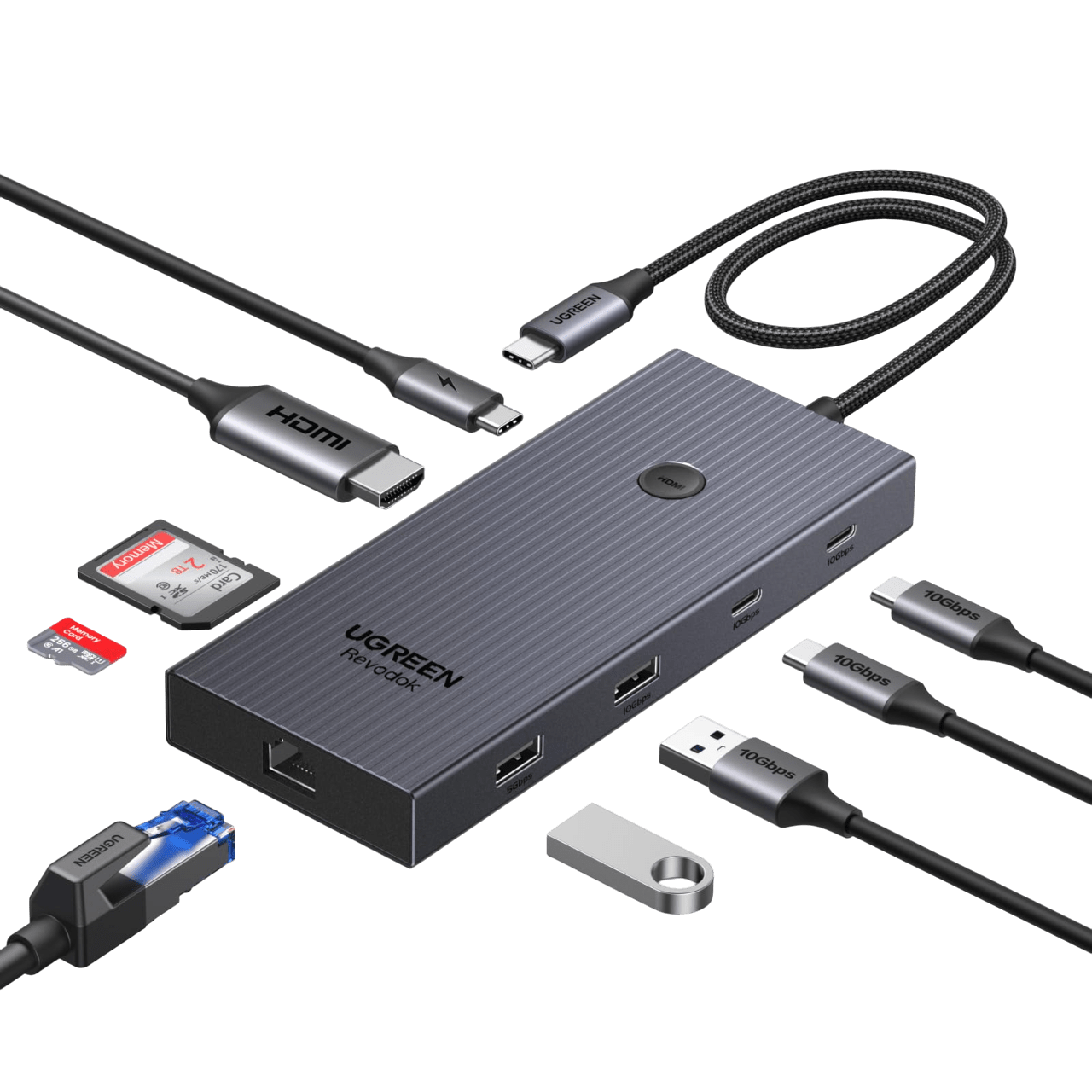 UGREEN Revodok Pro 9 in 1 USB C Hub - 