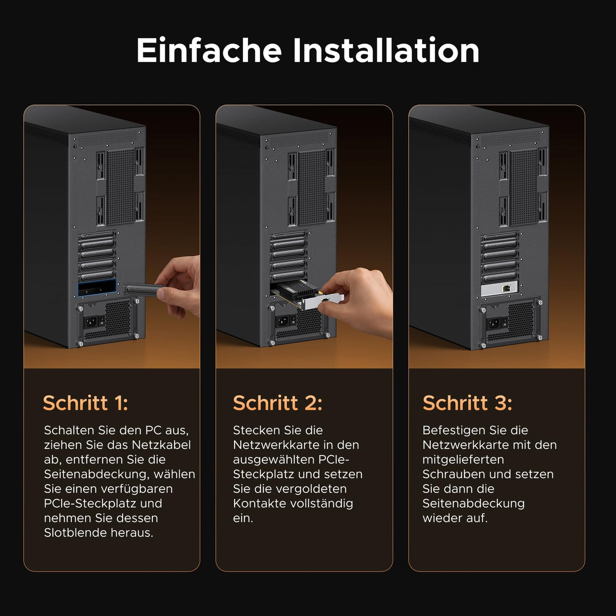 UGREEN PCIe Netzwerkkarte 5Gbps Netzwerkkarte PC