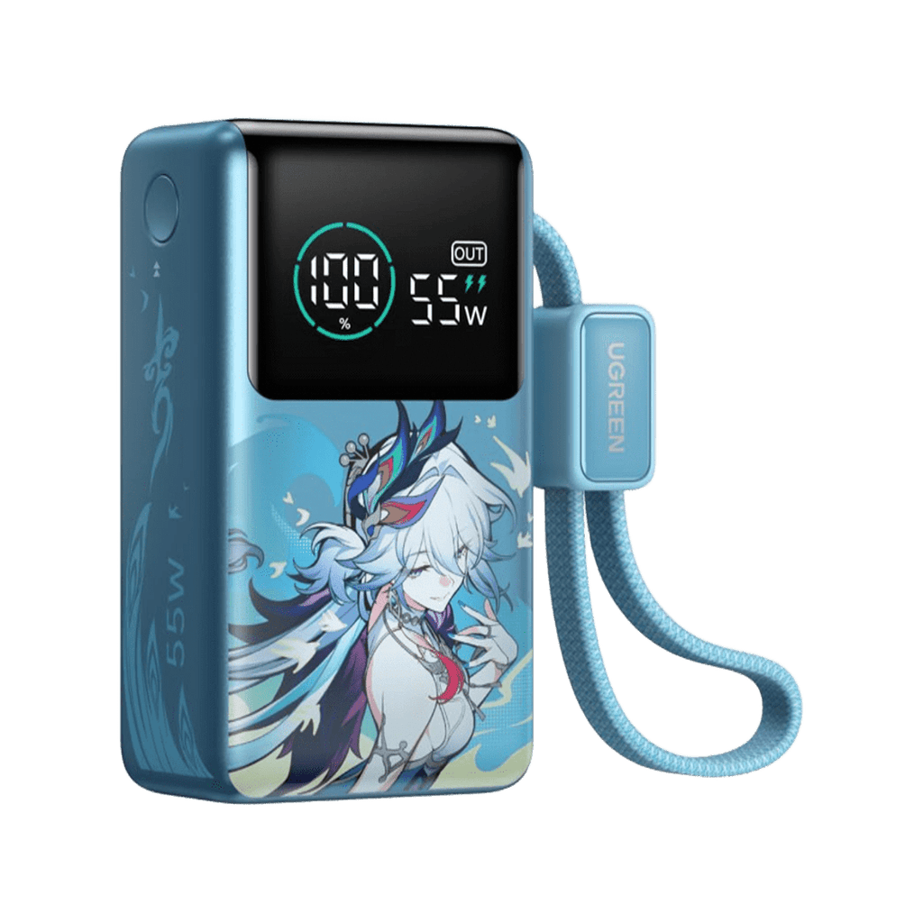 UGREEN Nexode Pro Honkai: Star Rail Edition Powerbank (10.000 mAh, 55 W, integriertes USB-C-Kabel) - Powerbank