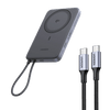 UGREEN MagFlow Air magnetische Powerbank (10000 mAh, Qi2 15W) & 100W USB-C Ladekabel -