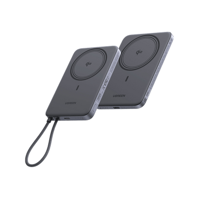 UGREEN MagFlow Air Powerbank-Bundle (10.000 mAh + 5.000 mAh, Qi2 15 W)