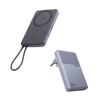 UGREEN MagFlow Air Powerbank & Nexode Air Ladegerät im Bundle (5.000 mAh / 10.000 mAh, Qi2 15 W, 65 W GaN) -