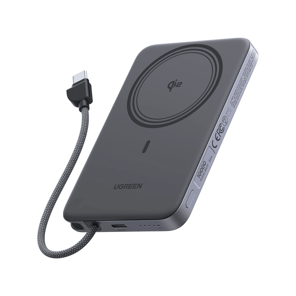 UGREEN MagFlow Air magnetische Powerbank (10000 mAh, Qi2 15W) - Powerbank