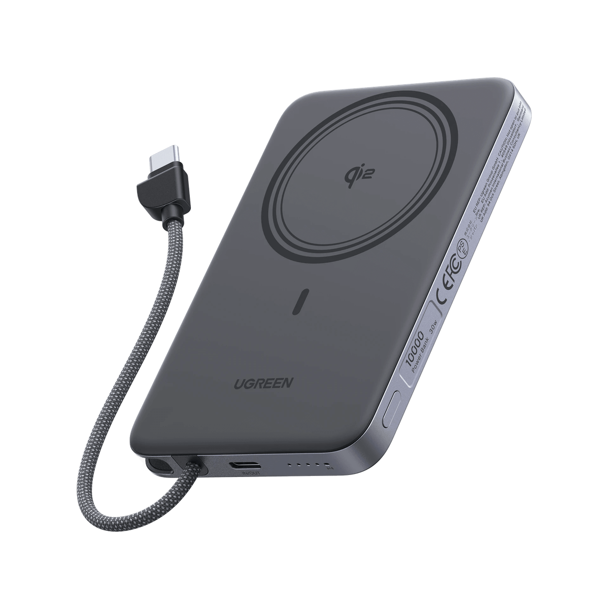 UGREEN MagFlow Air magnetische Powerbank (10000 mAh, Qi2 15W)