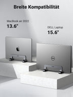 UGREEN Vertikaler Laptopständer mit Thermischer Basis (Grau)
