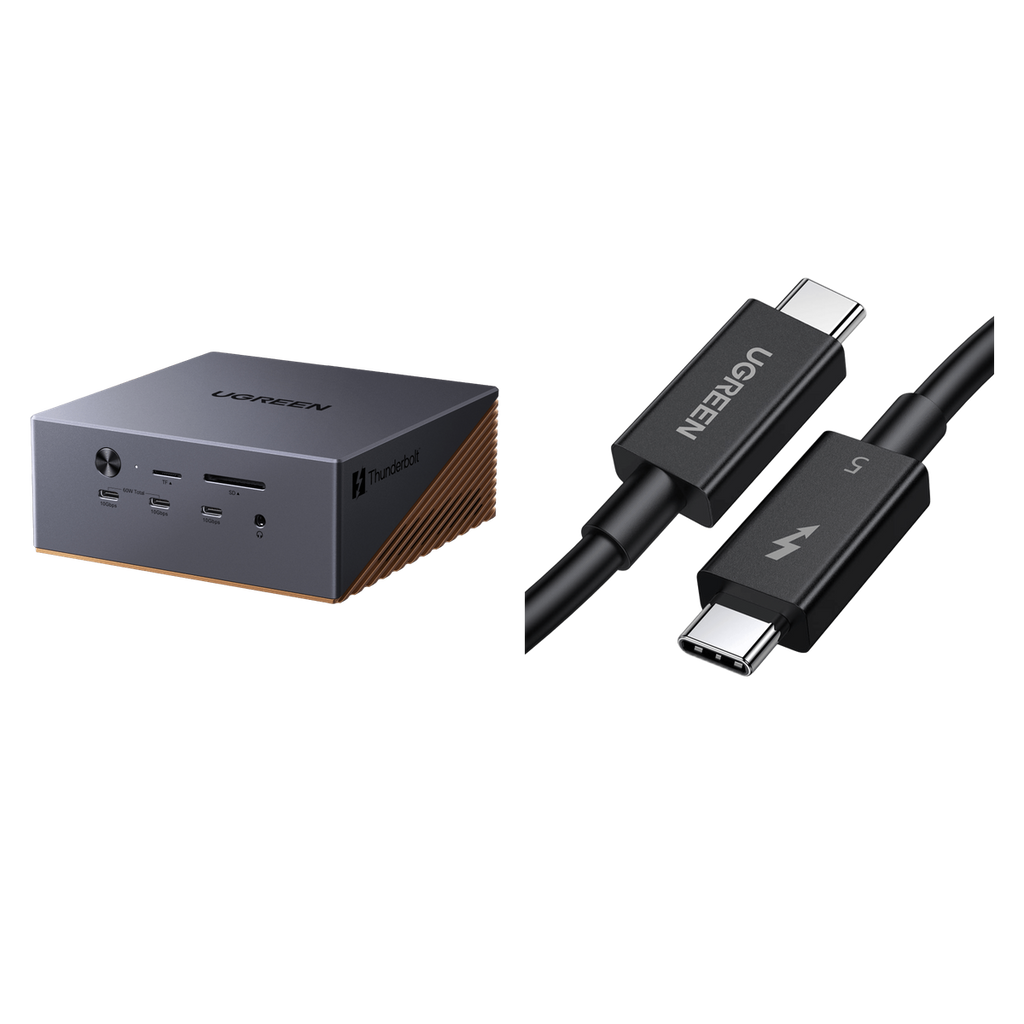 UGREEN Set-Angebot:17-in-1 Thunderbolt™ 5 Dockingstation + 240W USB-C Kabel