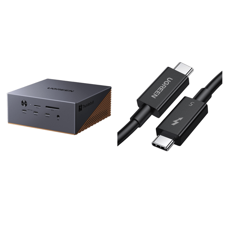 UGREEN Set-Angebot:17-in-1 Thunderbolt™ 5 Dockingstation + 240W USB-C Kabel