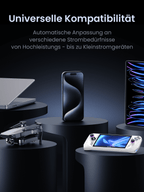 UGREEN 48000mAh 300W Tragbare Powerbank bietet als powerbank eine universelle Kompatibilität mit automatischer Anpassung an unterschiedliche Strombedürfnisse von Hochleistungs- bis zu Kleinstromgeräten.