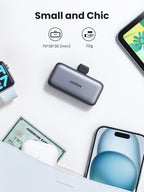 UGREEN Eingebaute USB-C Powerbank (5000mAh, 22.5W) mit LED-Anzeige