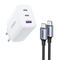 UGREEN 65W USB-C Ladegerät + 60W USB-C Kabel (1 M)