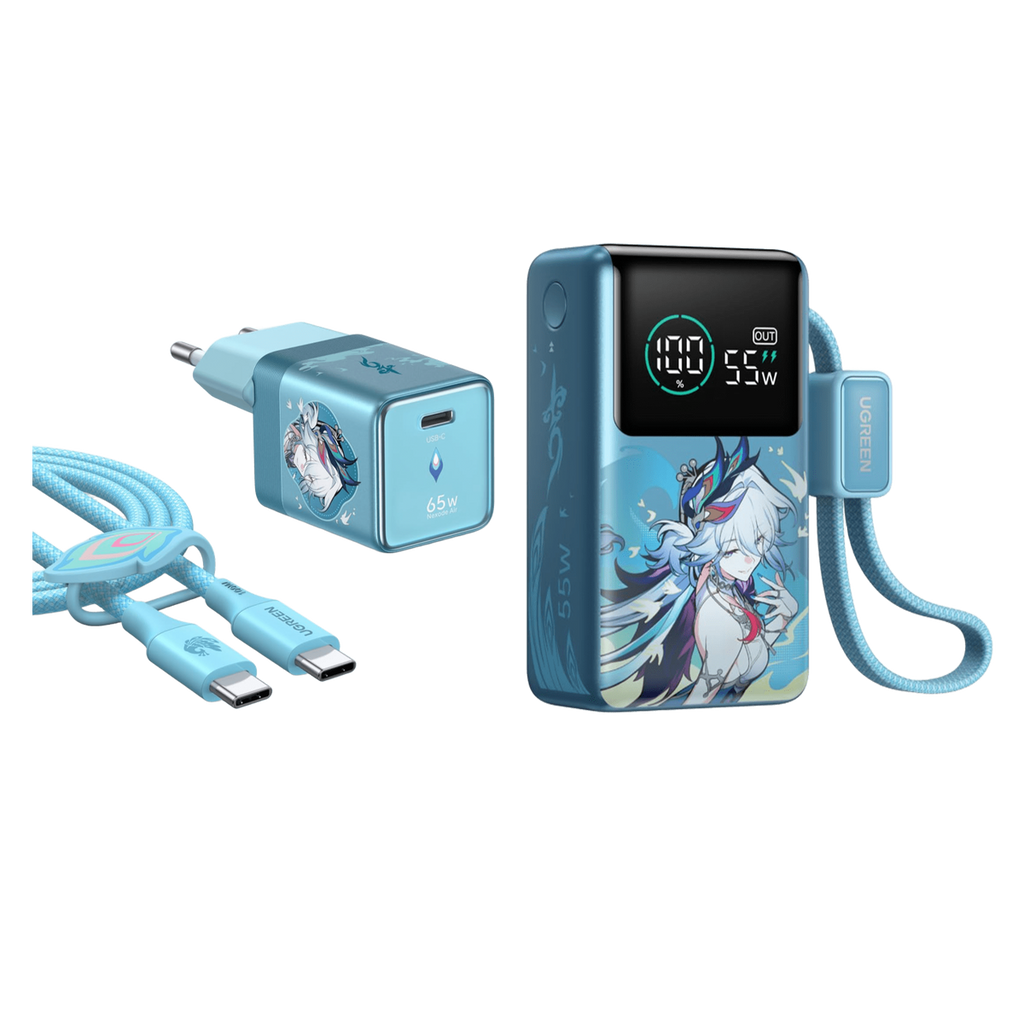UGREEN x Honkai: 65W 3-Port Ladegerät + 10000mAh Powerbank