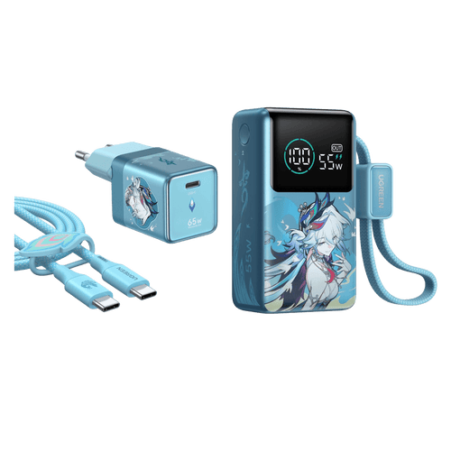 UGREEN x Honkai: 65W 3-Port Ladegerät + 10000mAh Powerbank - Powerbank