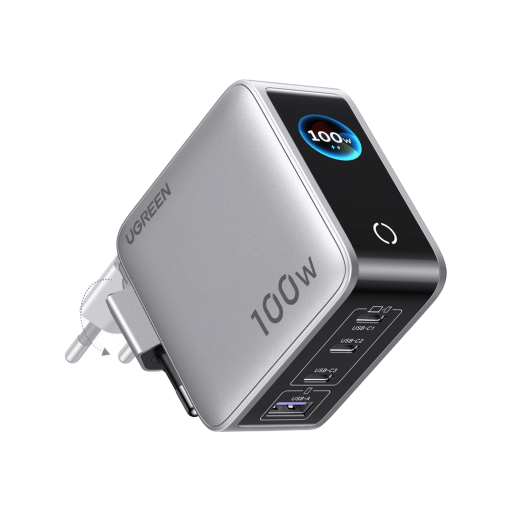 UGREEN Nexode Pro 100 W Ladegerät (4-in-1, Smart Display, GaN)