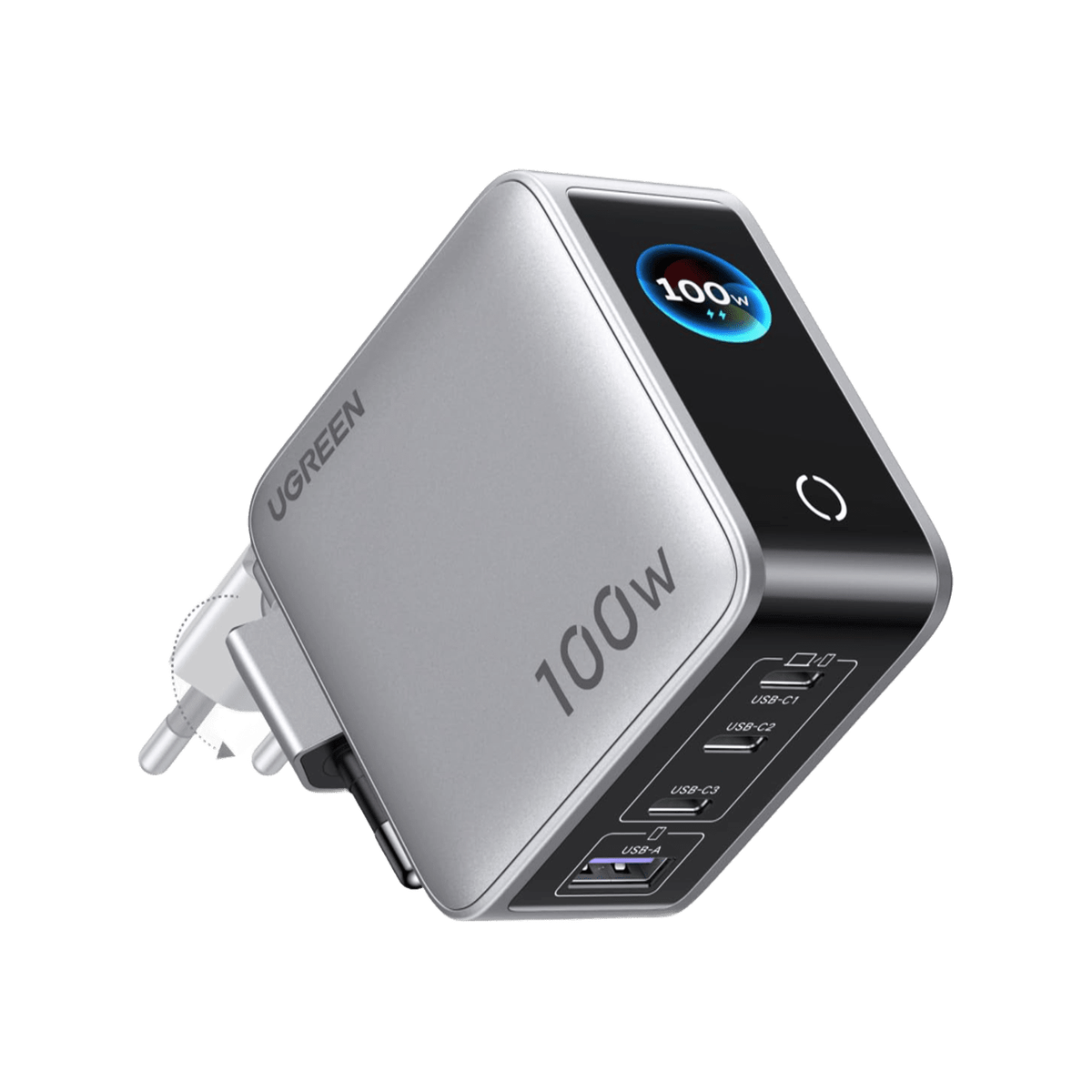 UGREEN Nexode Pro 100 W Ladegerät (4-in-1, Smart Display, GaN)