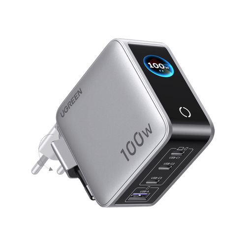 UGREEN Nexode Pro 100 W Ladegerät (4-in-1, Smart Display, GaN)