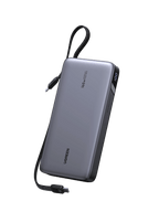 UGREEN Nexode Powerbank (25000mAh, 165W, 2 integrierte USB - C Kabel) - Powerbank