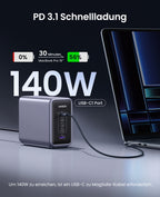 Ugreen Nexode 300W 5-Ports PD GaN Schnellladegerät