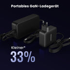 Die UGREEN Revodok Max 208 Dockingstation (Thunderbolt 4) nutzt ein kompaktes GaN-Netzteil und ergänzt den usb hub um eine 33 % kleinere, tragbare Stromversorgung.