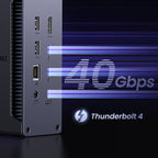 Die UGREEN Revodok Max 213 Dockingstation (13-IN-1, 40Gbps, 8K) nutzt als leistungsstarker USB-Hub Thunderbolt-4-Technologie mit bis zu 40 Gbps, um extrem schnelle Datenübertragungen und hohe Monitorauflösungen zu ermöglichen.
