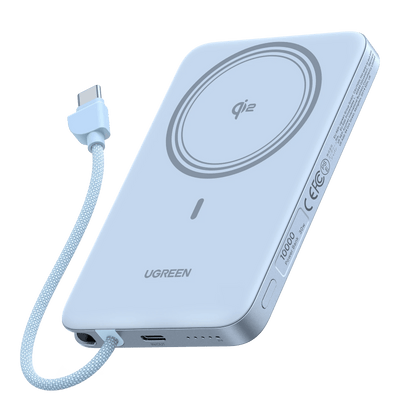 UGREEN MagFlow Air magnetische Powerbank (10000 mAh, Qi2 15W)