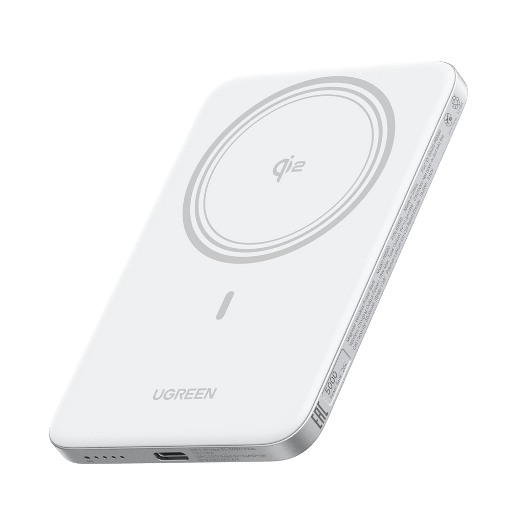 UGREEN MagFlow Air Magnetische Powerbank (5000mAh, Qi2 15W) - Powerbank