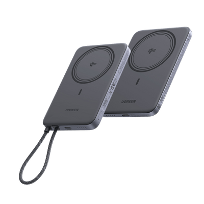 UGREEN MagFlow Air Powerbank-Bundle (10.000 mAh + 5.000 mAh, Qi2 15 W)