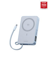 UGREEN MagFlow Magnetische Kabellose Powerbank (10000mAh, Qi2 25W, MagSafe-kompatibel)