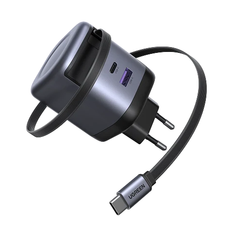 UGREEN Nexode 65W Ladegerät mit ausziehbarem USB-C-Kabel