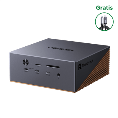 UGREEN Maxidok 17-in-1 Thunderbolt™ 5 Dockingstation (+ gratis Kabel)