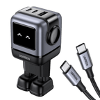 UGREEN Set-Angebot: 65W 3-Ports Ladegerät + 60W USB-C Kabel (1M )