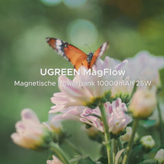 UGREEN MagFlow Magnetische Kabellose Powerbank (10000mAh, Qi2 25W, MagSafe - kompatibel) - Powerbank