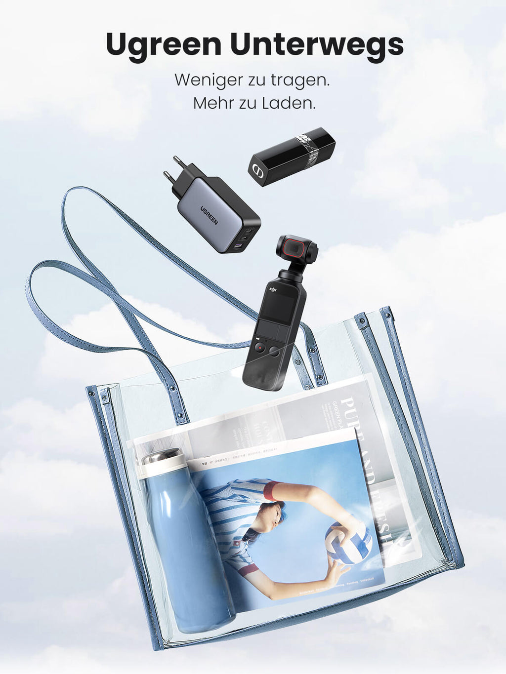 Ugreen 65W USB C Ladegerät super tragbar