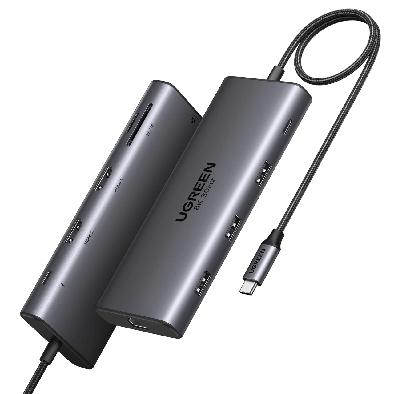 UGREEN Revodok Pro 210 Dockingstation (10-IN-1, Dual 4K@60Hz, 5Gbps)