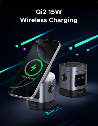 The UGREEN UNO Series includes a 100W fast charging UGREEN Charger, a Qi2 15W UGREEN Power Bank, and more!