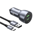UGREEN USB 36W KFZ Ladegerät QC 3.0mit 1m USB-C Kabel