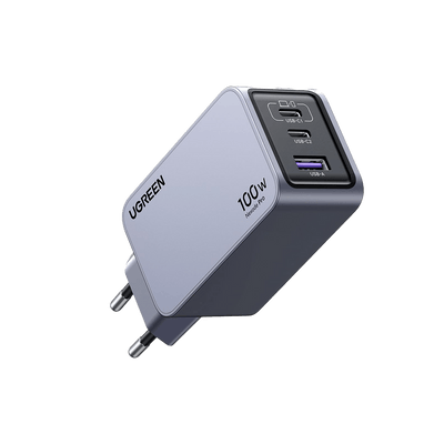 Nexode Pro 100W USB C Ladegerät 3-Ports Mini GaN Schnellladegerat