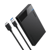 UGREEN Festplattengehäuse 2,5 Zoll USB 3.0 SATA Gehäuse mit USB 3.0 Kabel, werkzeugfreie Montage