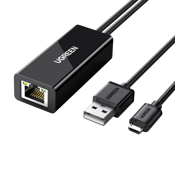UGREEN Micro USB auf RJ45 LAN Netzwerkadapter mit USB 2.0 Netzkabel