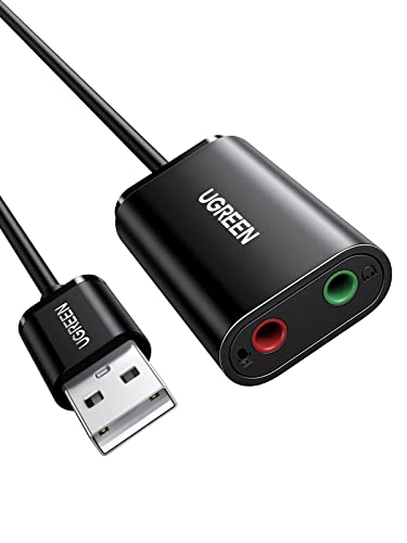 UGREEN Externe USB Soundkarte Klinke USB Adapter