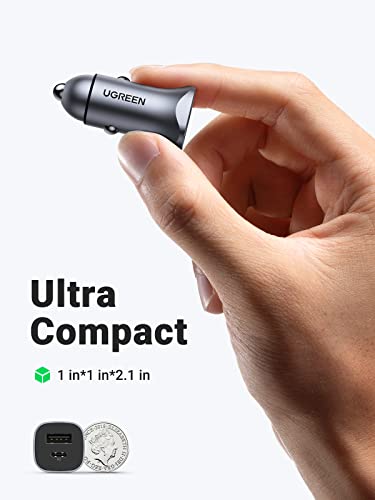 UGREEN Zigarettenanzünder USB C 30W Auto Ladegerät PD&QC 3.0