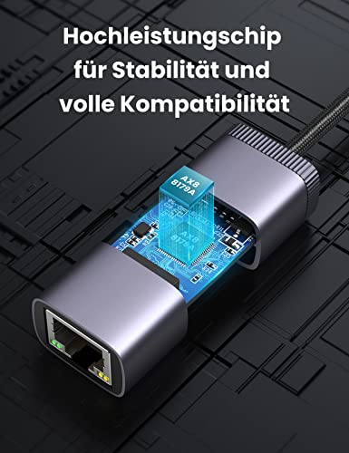 UGREEN USB LAN Adapter Gigabit Ethernet Adapter USB Netzwerkadapter 1000Mbps